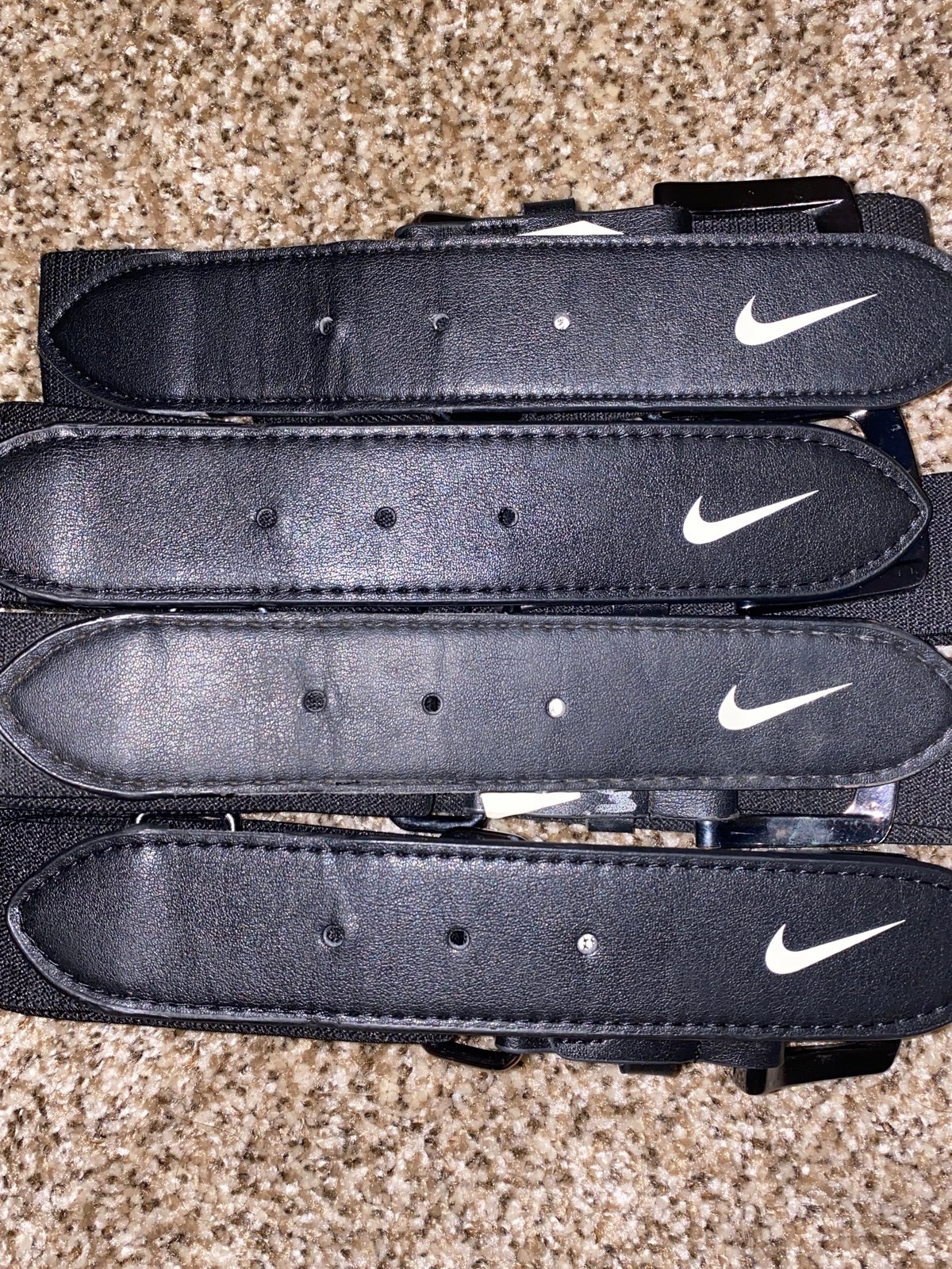 Nike baseball softball belts lot of 4 pack