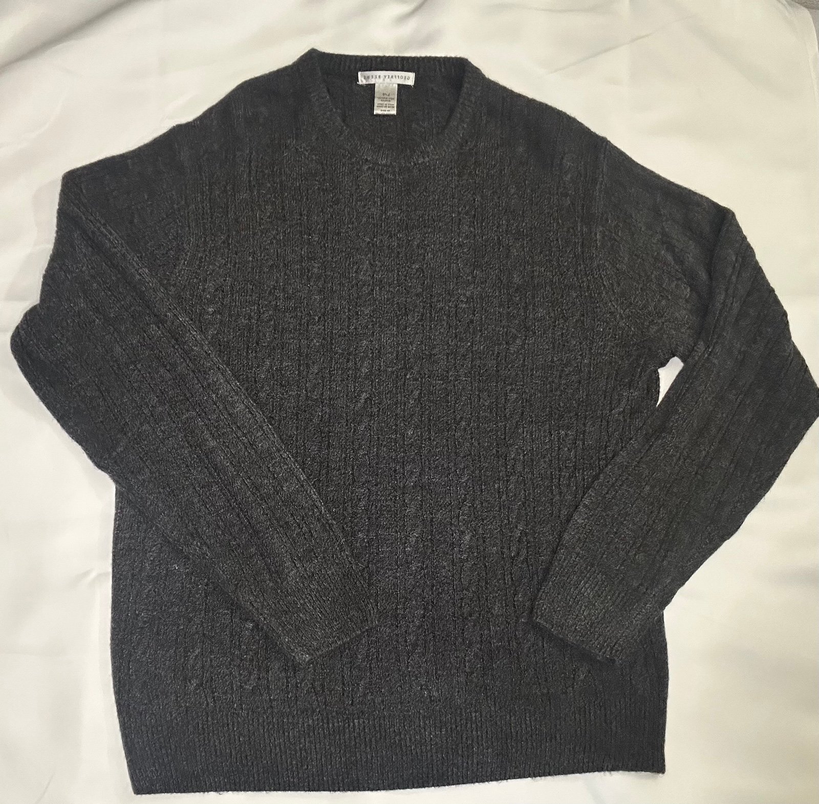 Geoffrey Beene Charcoal Crewneck Sweater