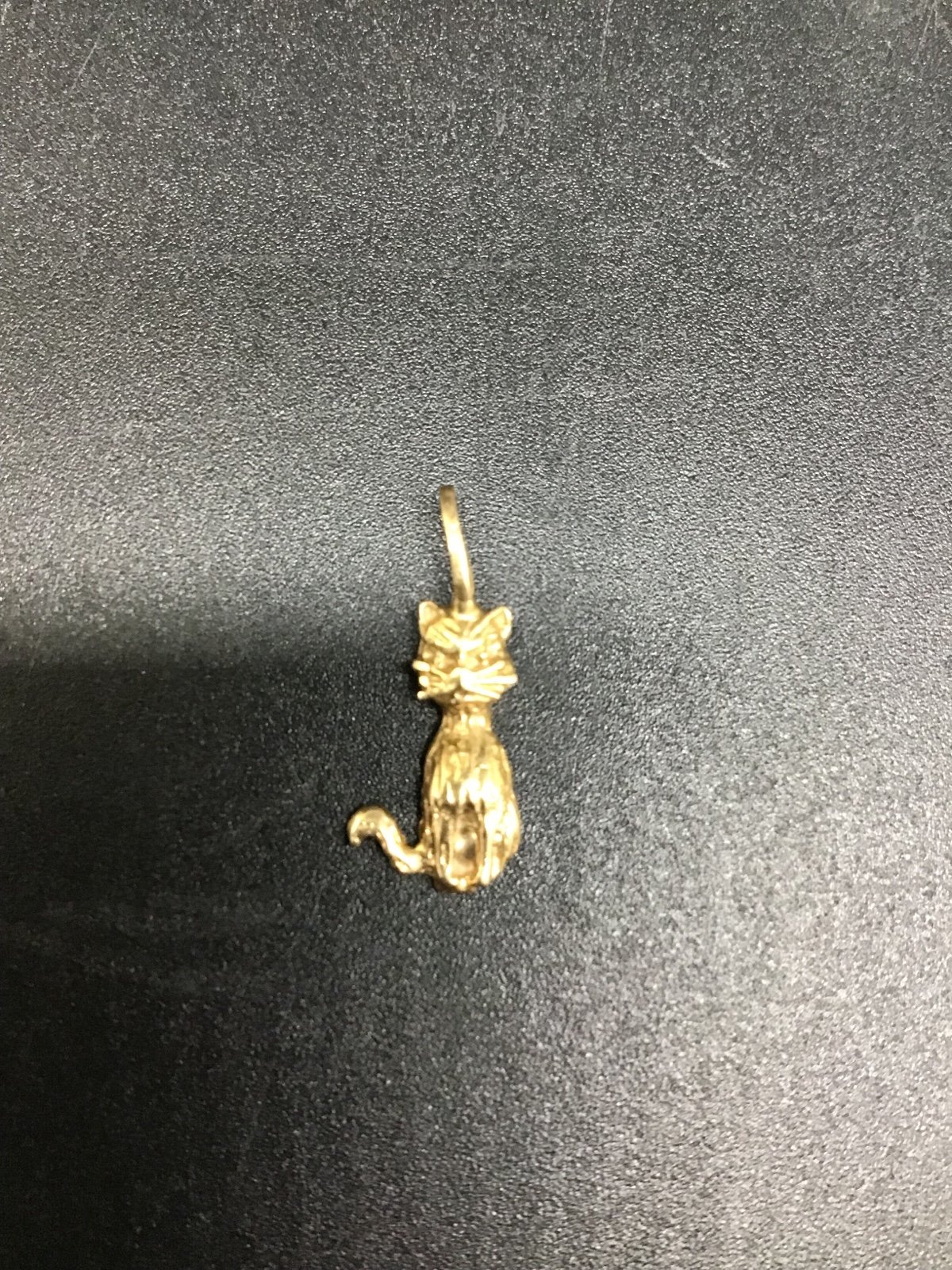 14 k Gold Kitty Cat Pendant * Real Gold