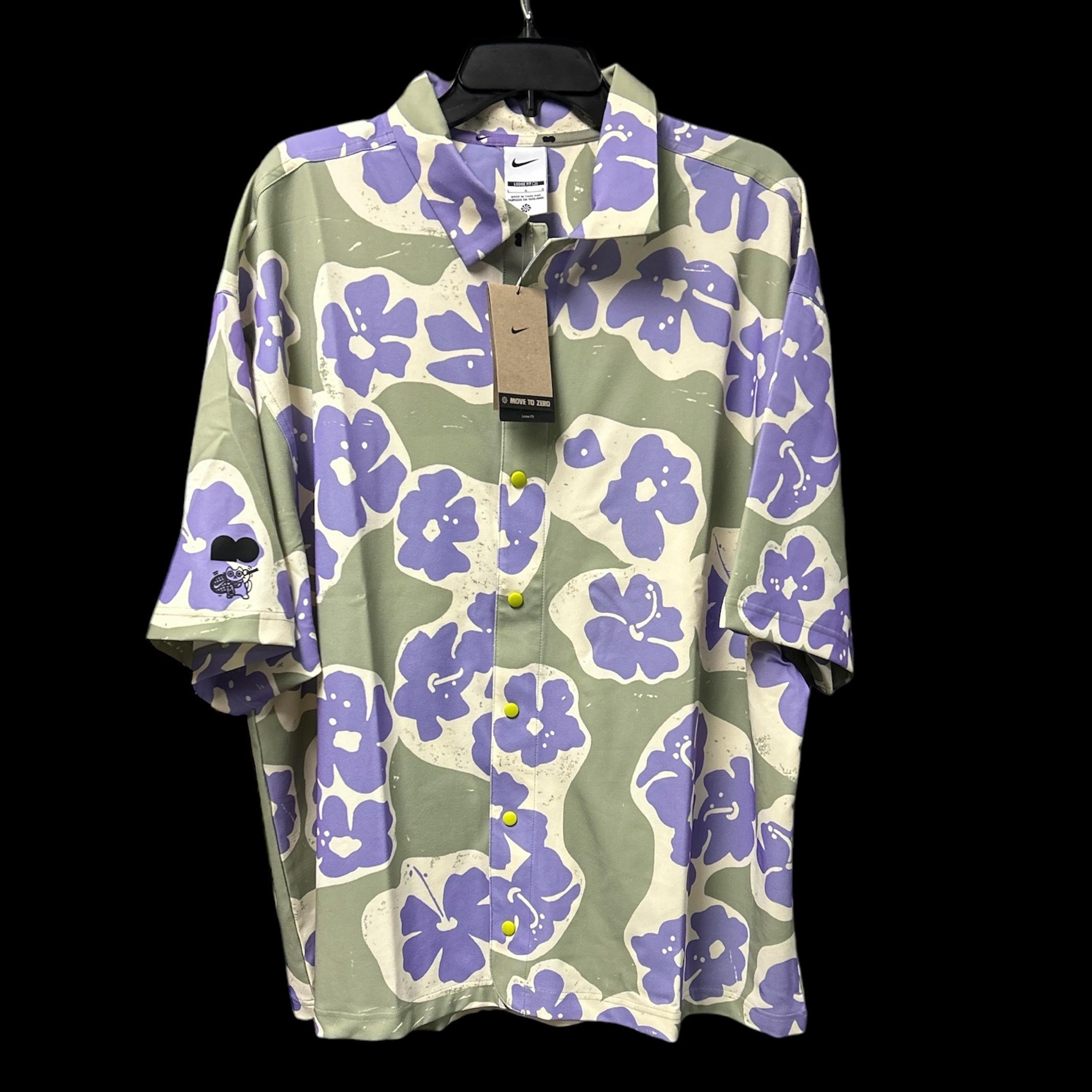 Nike Men's Naomi Osaka Short Sleeve Snap Button Front Shirt Size Large NWT