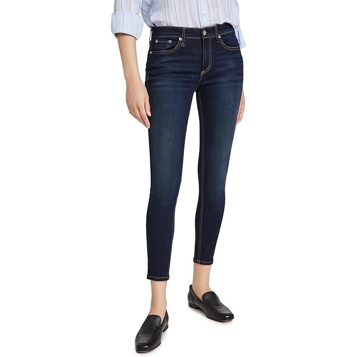 Rag & Bone Mid-Rise Stretch Jeans | Cate Ankle Skinny | Size 26