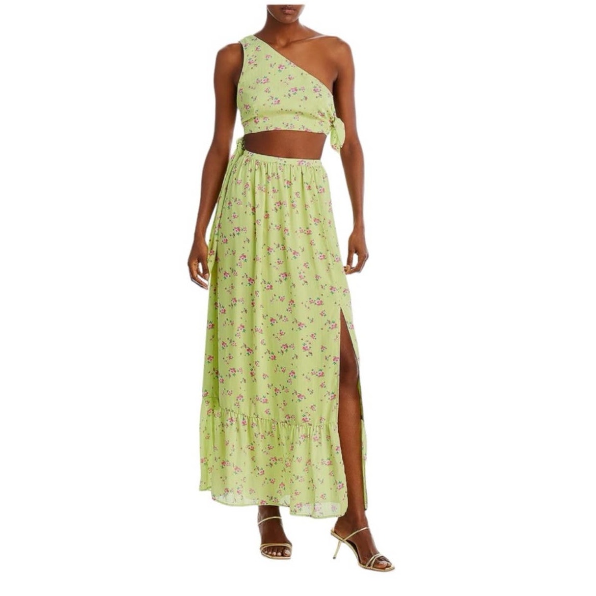 NWT! WAYF Darlin Women's Chiffon Cut-Out Maxi Dress - Size Medium