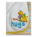 Just One You Carters I Love Hugs Yellow Striped Baby Blanket Giraffe Monkey Frog