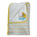 Just One You Carters I Love Hugs Yellow Striped Baby Blanket Giraffe Monkey Frog
