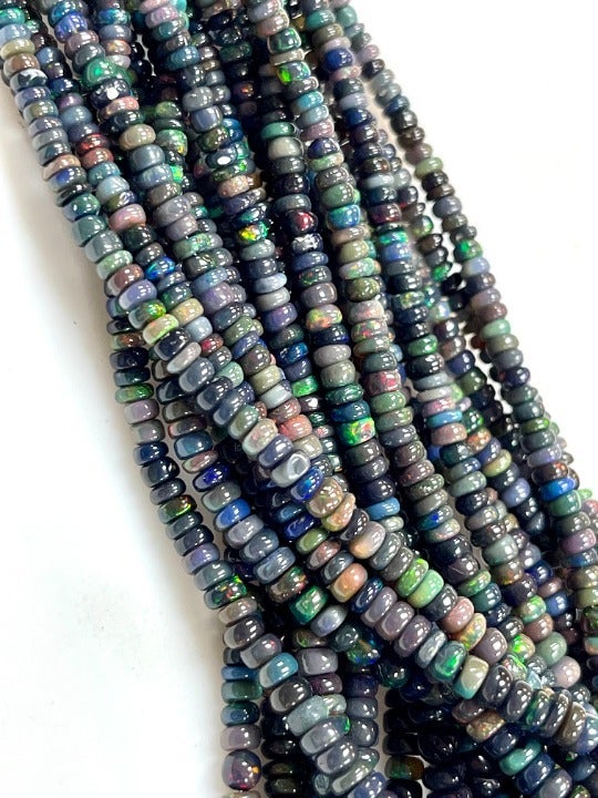 ethopian opal Natural Gemstone beads strand 16 Inch long