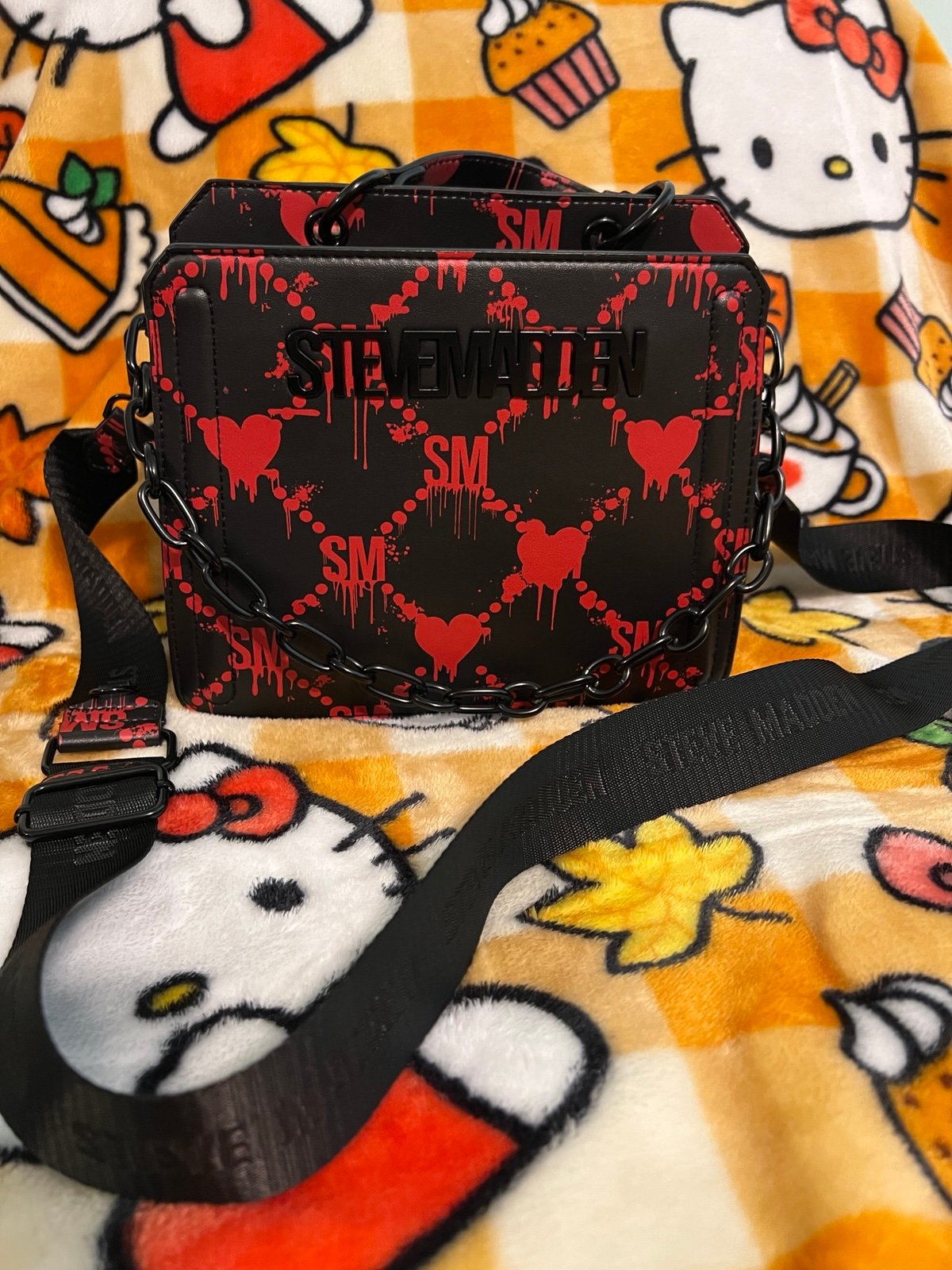 Steve Madden Halloween Hearts Bag