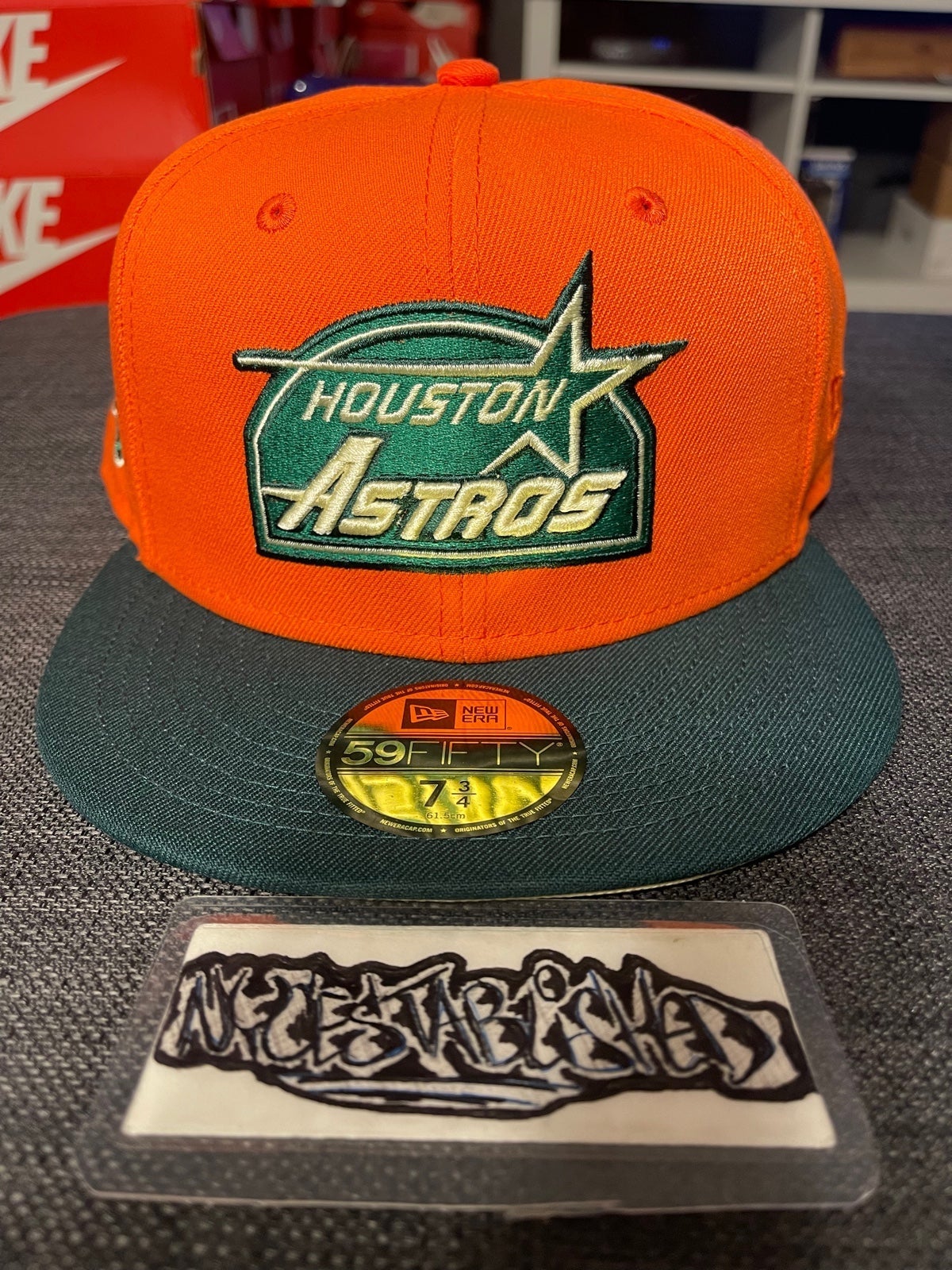Houston Astros 45th Anniversary “Pumpkin Collection” Fiitted Hat Size 7 3/4