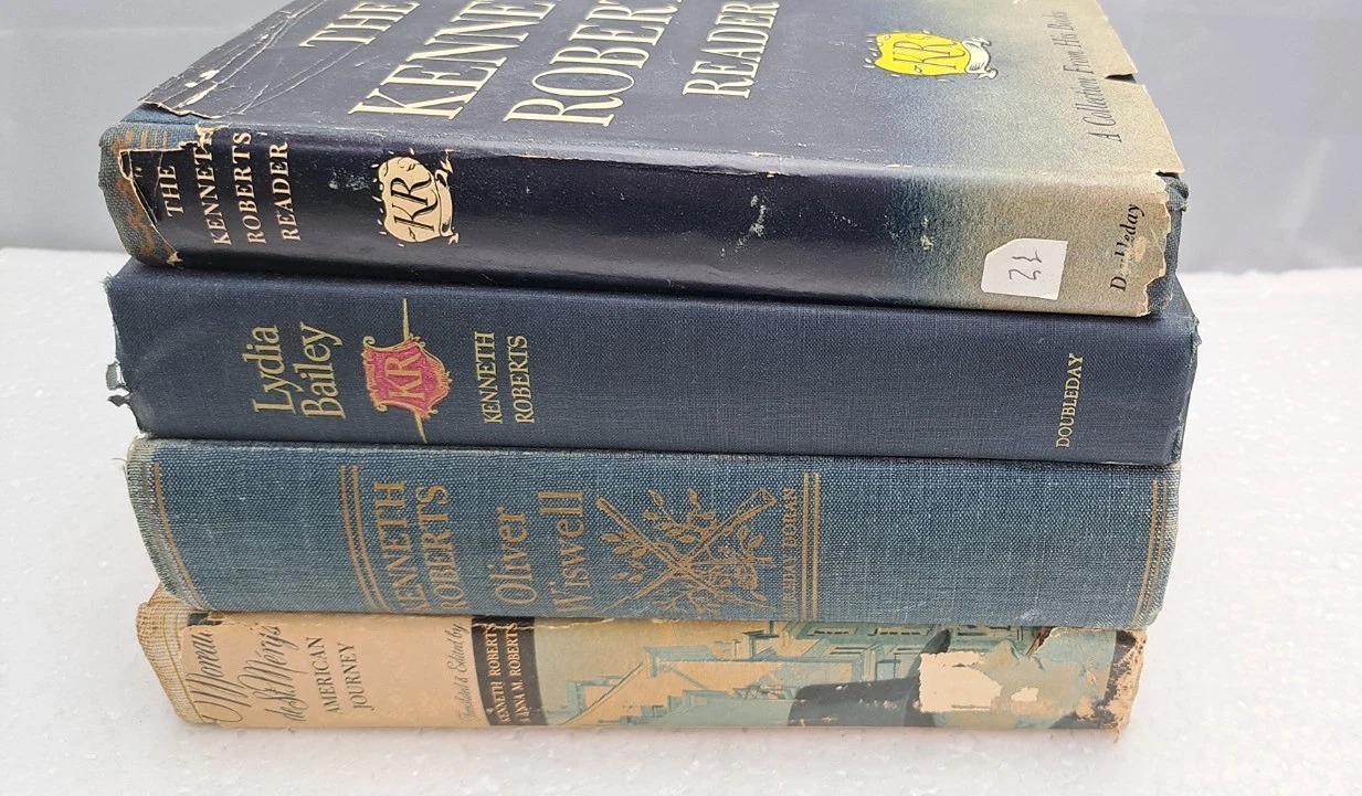 Lot of 4 1940's Books Kenneth Roberts See Photos Lydia Bailey, Oliver Viswell et