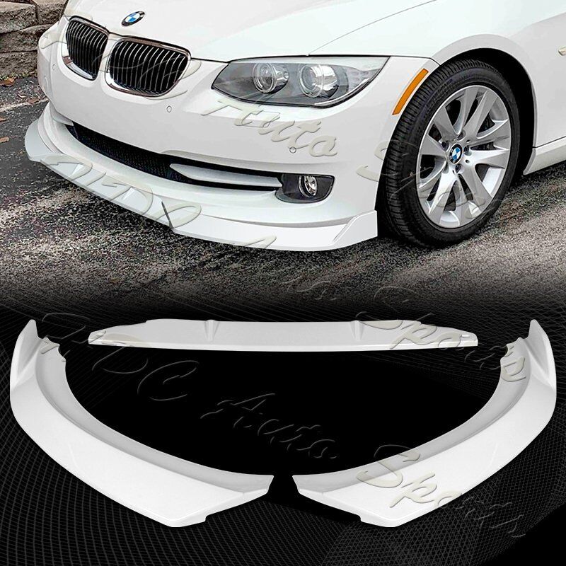For 2011-2013 BMW 3-Series E92 E93 Coupe Painted White Front Bumper Spoiler Lip