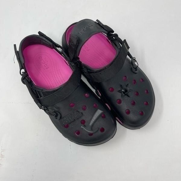Post Malone X Crocs Duet Max Clog II Black / Pink 207268-001 M 9 W 11