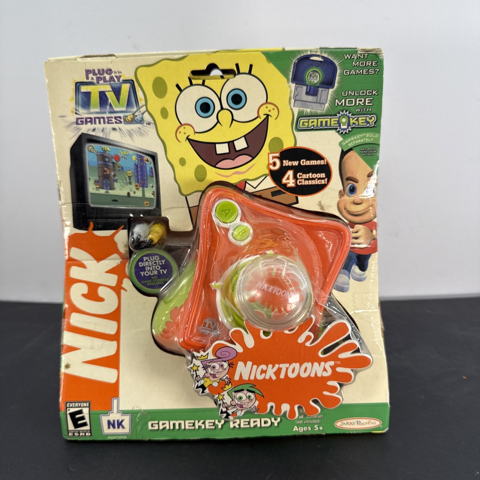 Jakks Pacific 2005 Nickelodeon Nicktoons TV Plug & Play Game SpongeBob SEAL NEW