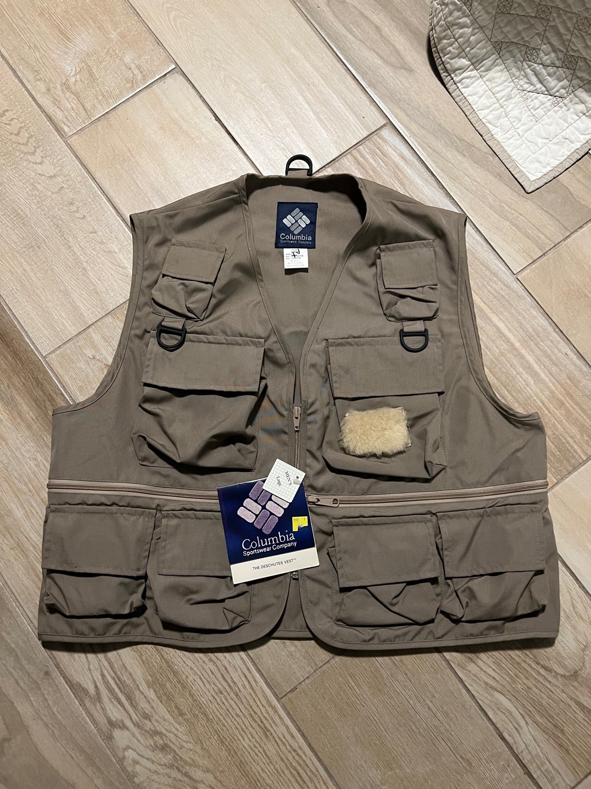 Vintage 80’s Columbia Deschutes Fishing Hunting 10 Pocket Vest