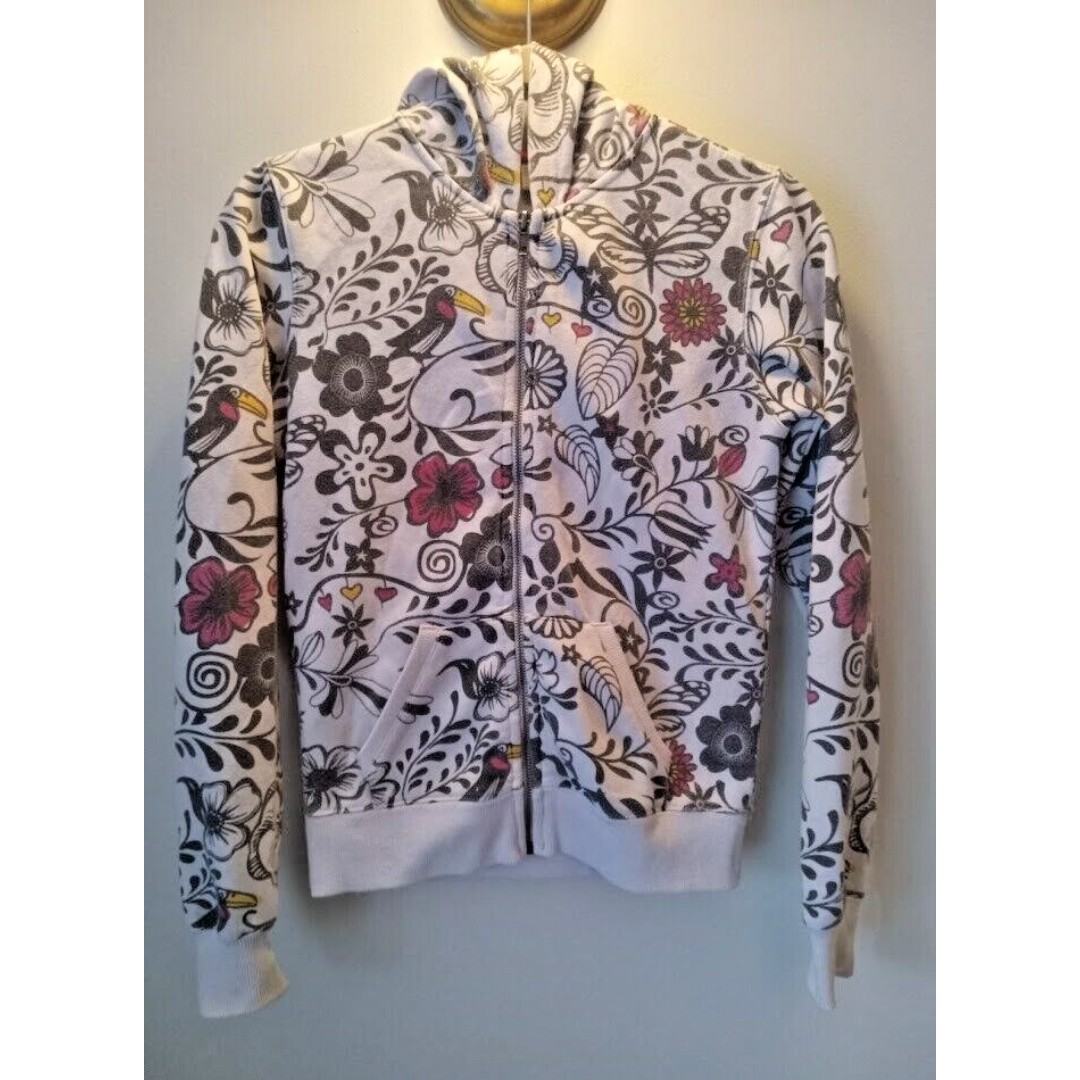 Rip Curl Zip up Hoodie Toucan Long Sleeve Sweatshirt