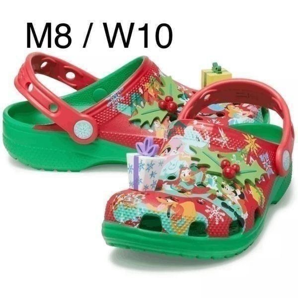 M8/W10 Mickey Mouse & Friends Holiday Christmas CROCS Disney NWT NEW Sealed