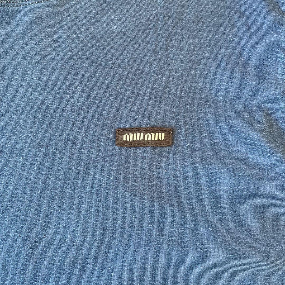 MIU MIU 24AW Logo Long Sleeve Shirt