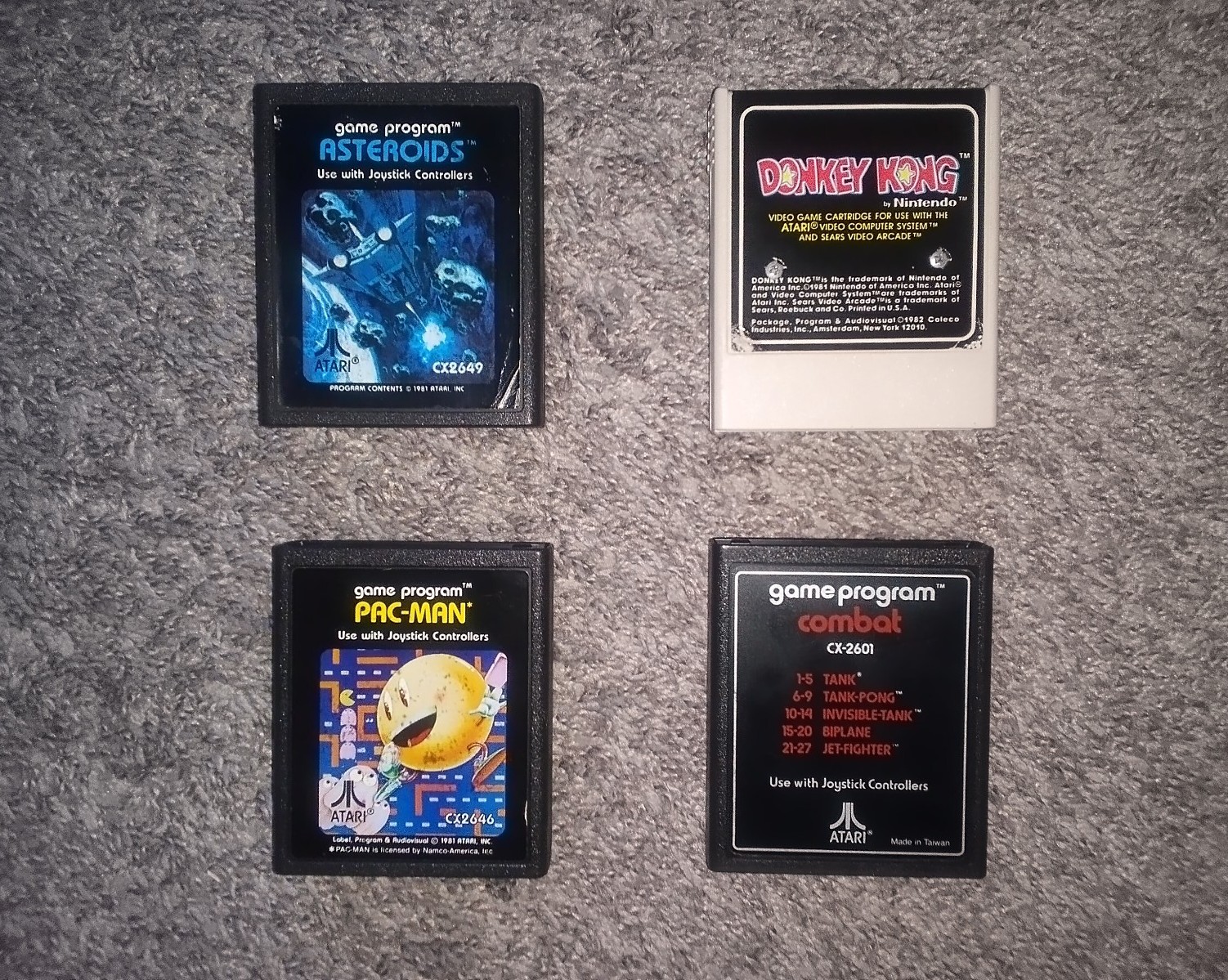 Atari 2600 Vader Console + 4 Games Tested and Working See Pics