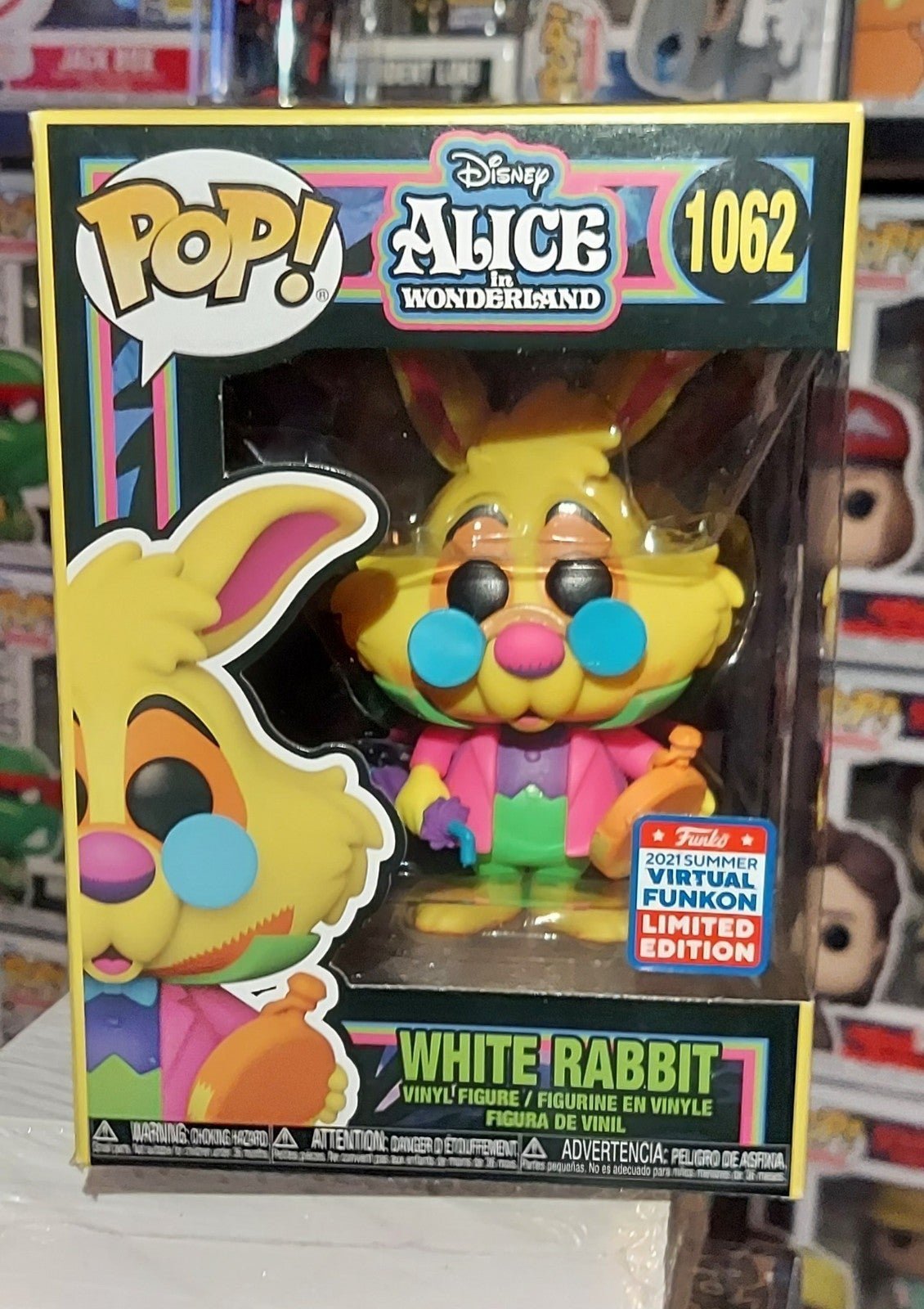 Funko Pop Blacklight White Rabbit 2021 Summer Convention Official Sticker