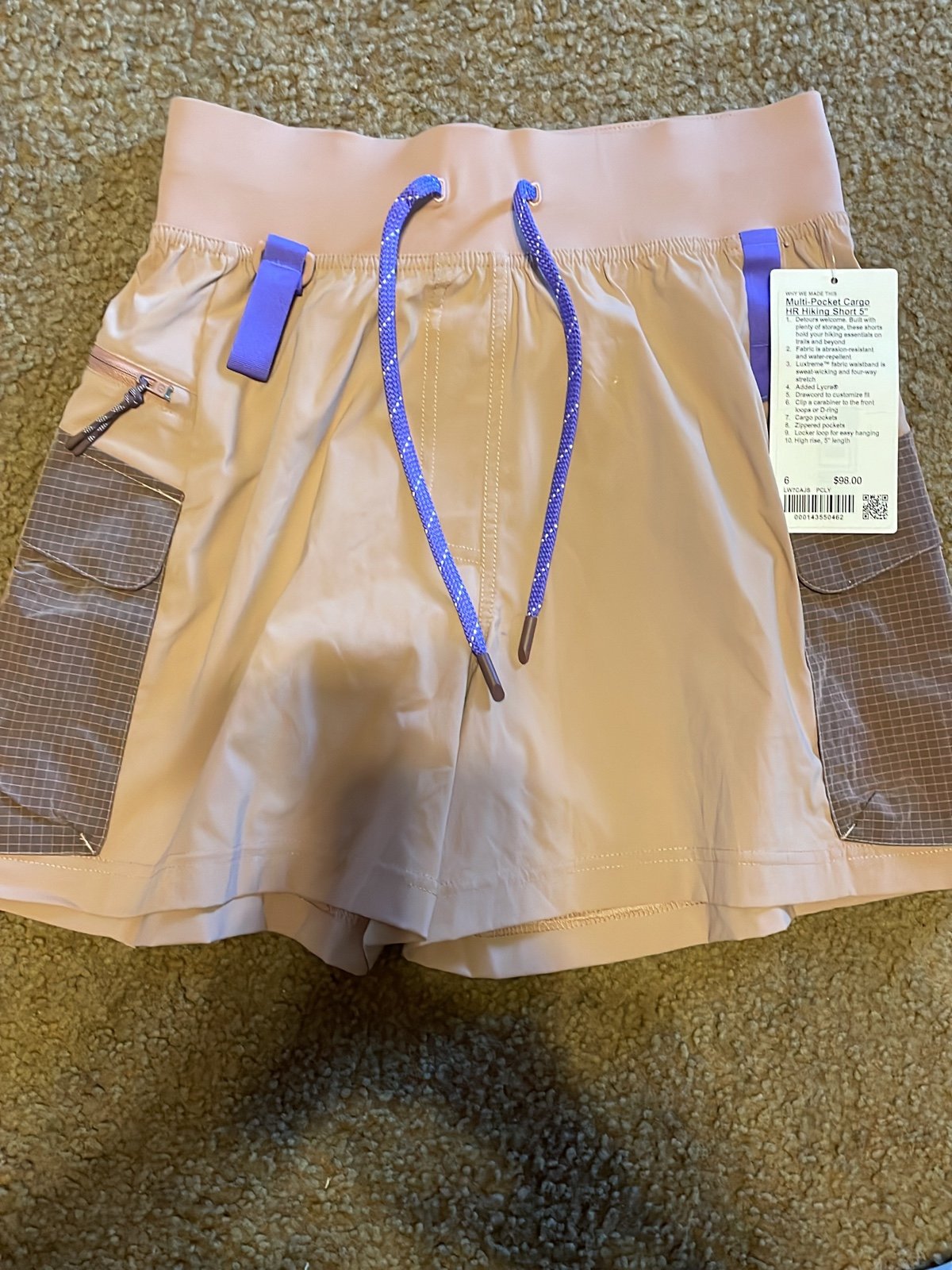lululemon shorts size 6