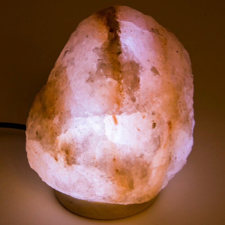 USB Himalayan Salt Lamp & Wood Stand