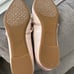 NIB - Jewel Badgley Mischka champagne satin pointed ballet flats 8.5