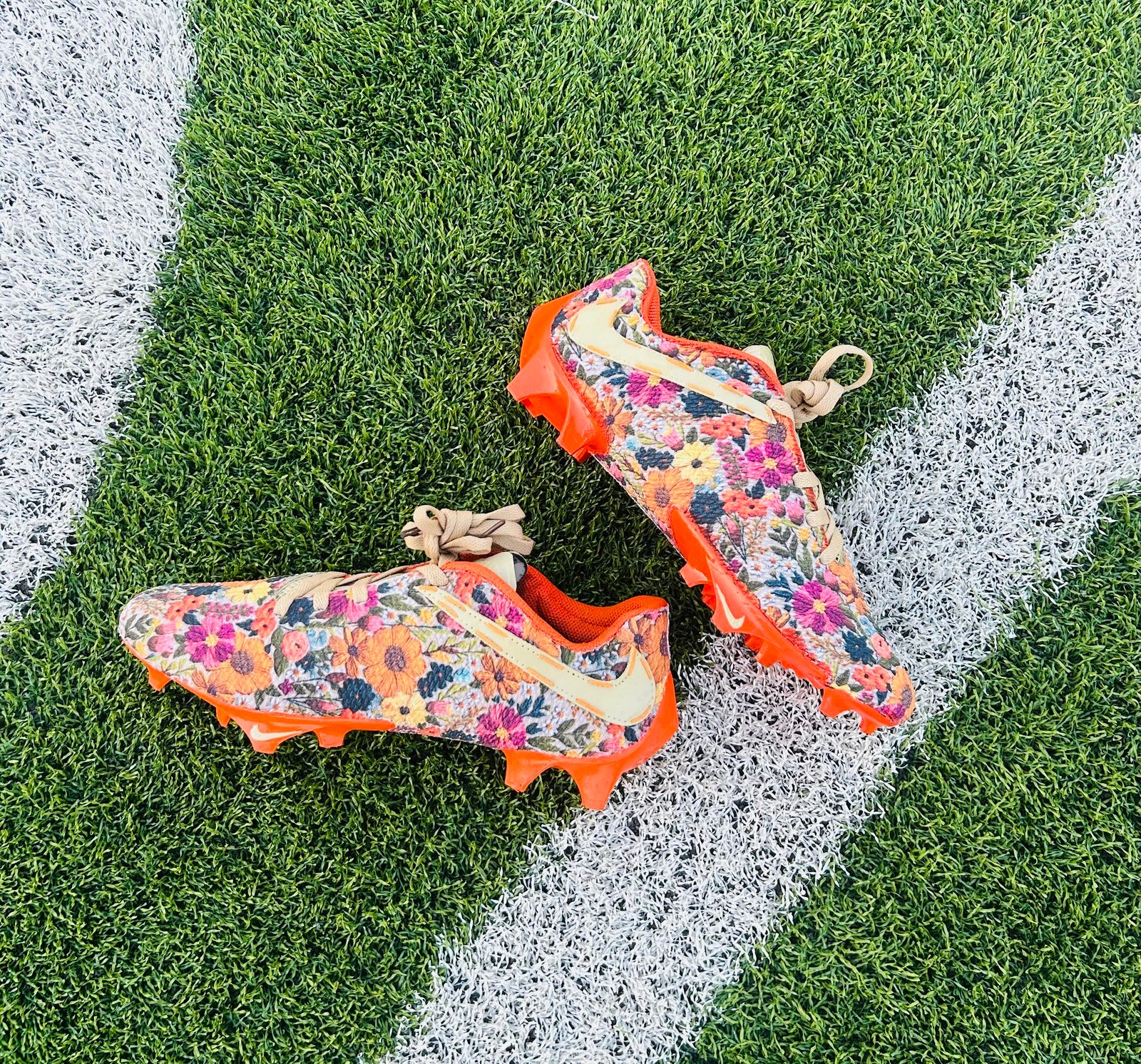 Custom Sunflower Cleats