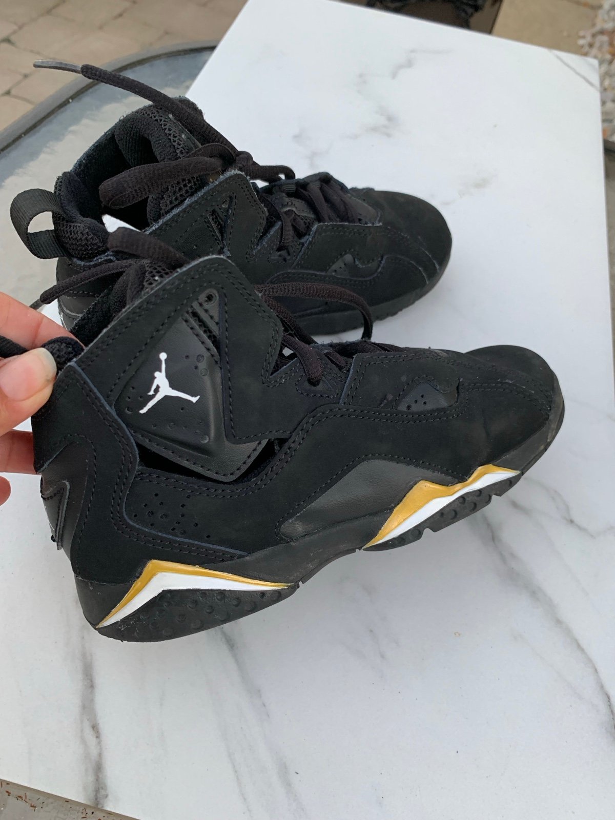 Air Jordan True Flight Black Shoes PS PRESCHOOL 343796-017 Size 13C