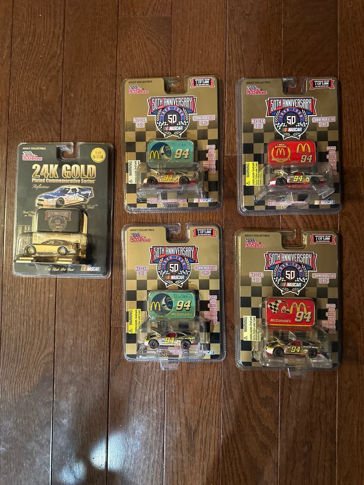 Racing Champions 50th Anniversary and 24k Gold