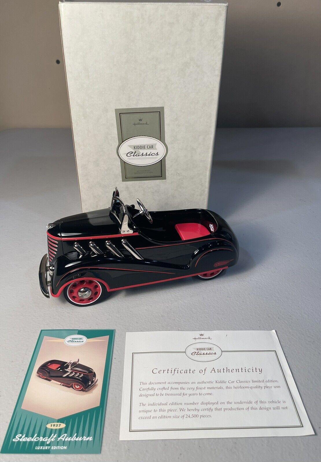 Vintage Luxury Edition Hallmark Kiddie Car Classics 1937 Steelcraft Auburn NIB