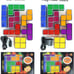 Night Light for Kids, Stackable LED 7 Colors 3D Puzzles Night Light Induction