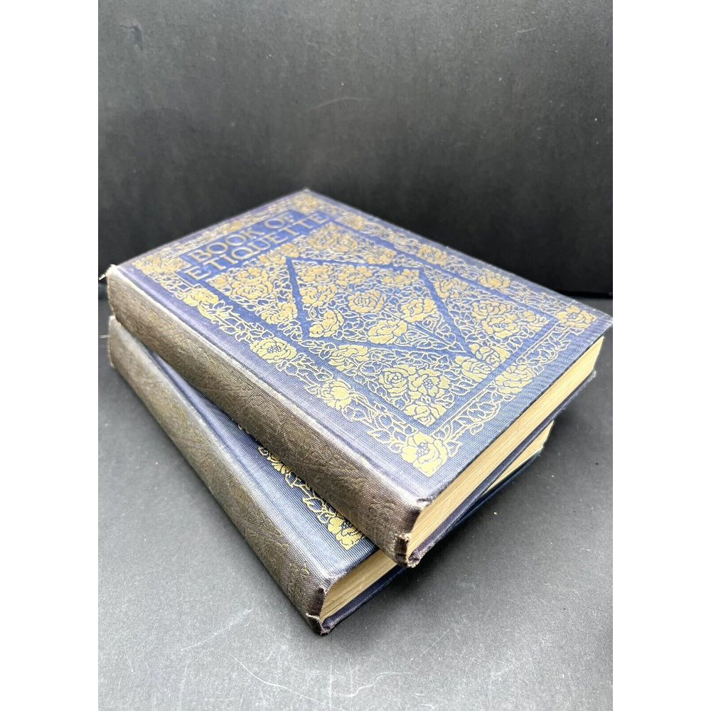 Hard Cover 1921 Books Of Etiquette By Lillian Eichler 2 Volume Set