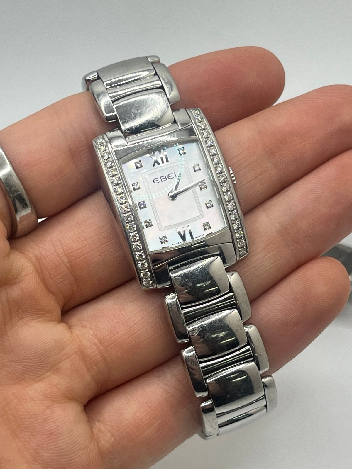 Ebel Brasilia Diamonds MOP Stainless Steel Ladies Watch