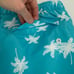 NWT Original Penguin Lined Swim Trunk Short Blue Atoll Palm Tree Size X-LARGE
