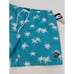 NWT Original Penguin Lined Swim Trunk Short Blue Atoll Palm Tree Size X-LARGE