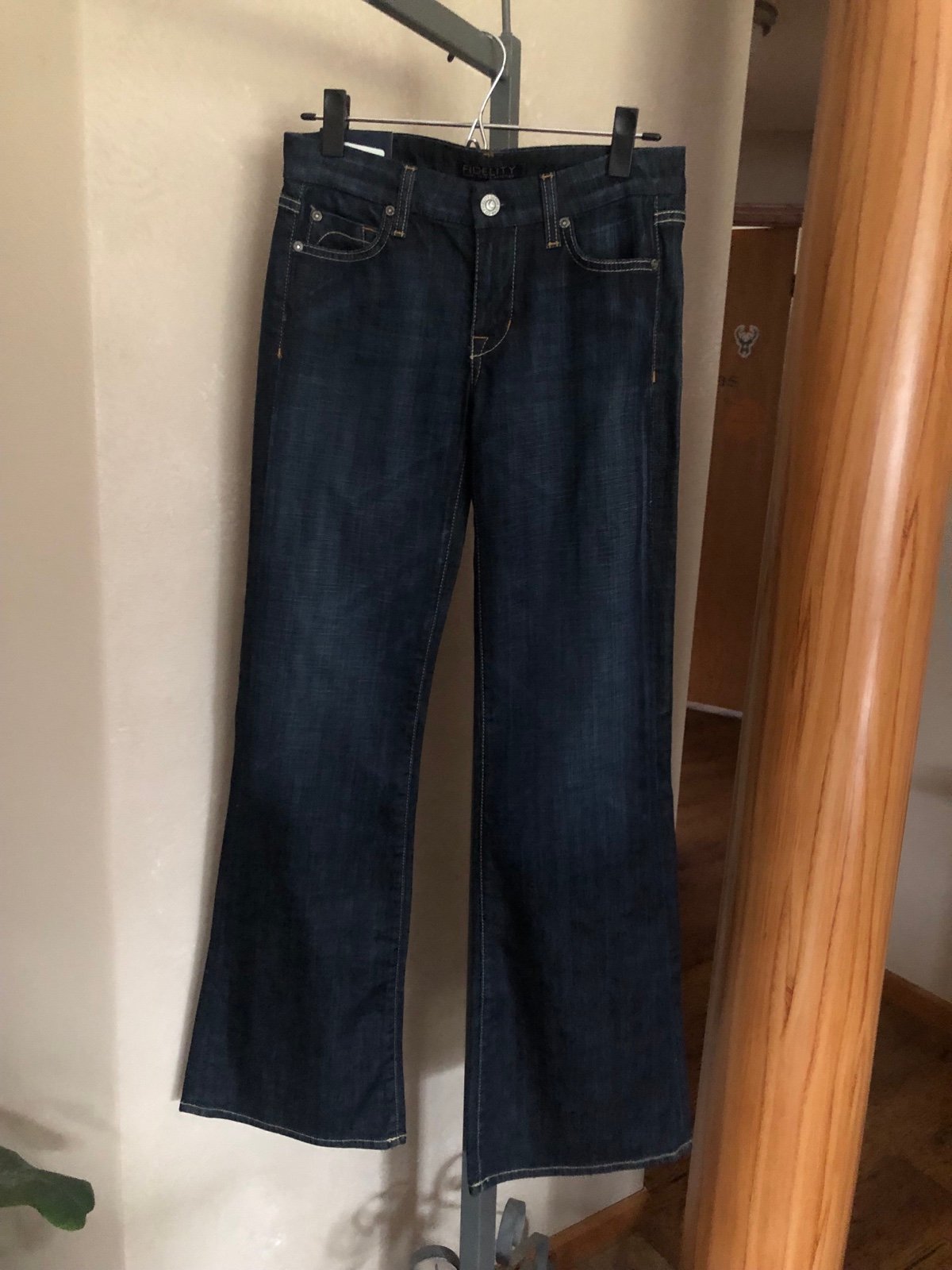 Women's Fidelity 25 Denim Octavia Gin Blossom Dark D1070 34" Inseam NEW NWT