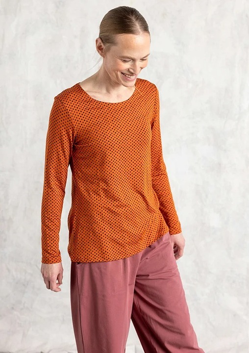 “Tina” jersey top in lyocell/spandex Size L Gudrun Sjoden