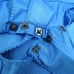 Vintage UNDERCOVER WEAR 80s Women's Blue Nylon Draped Teddy Romper Pajamas M