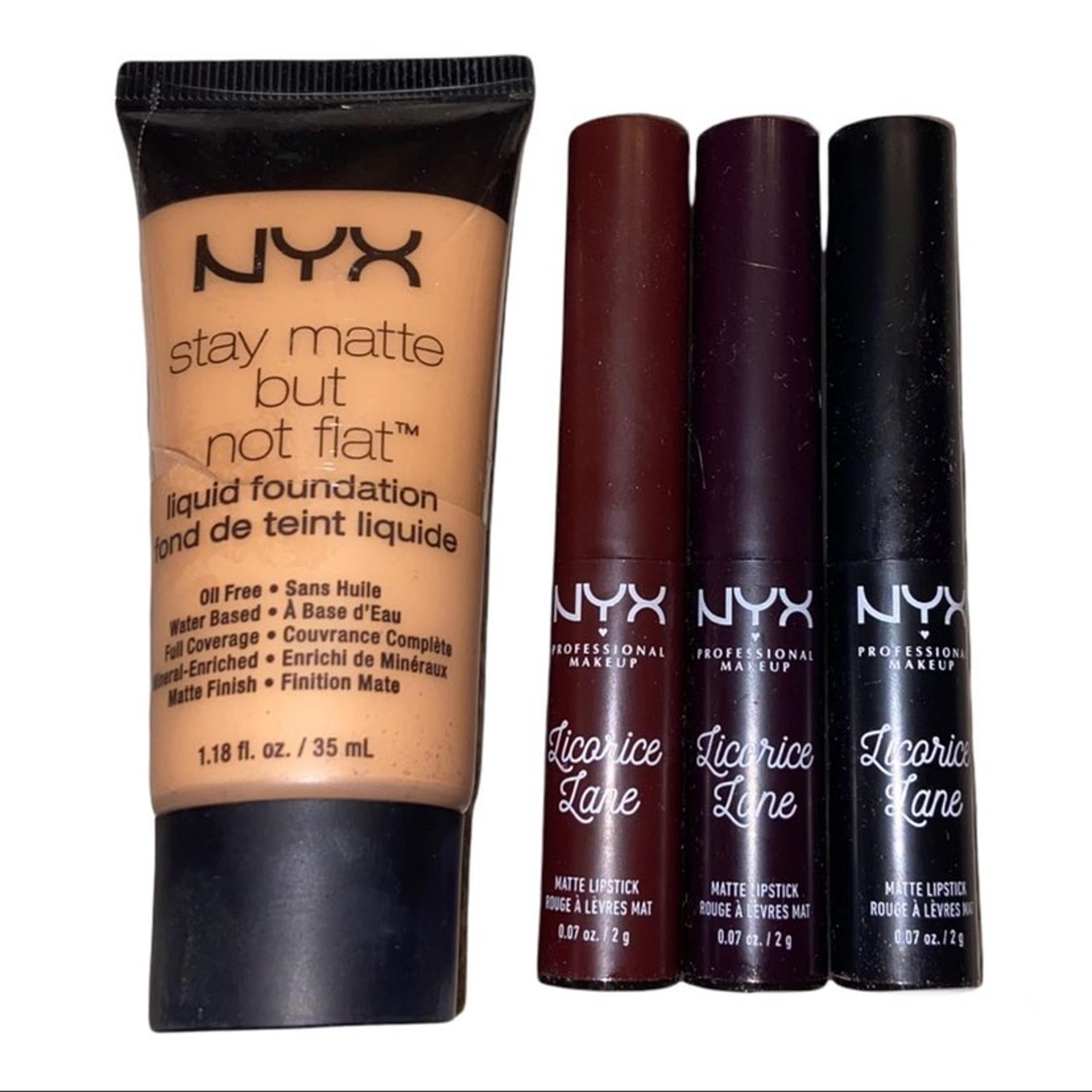 NYX Foundation and Lipsticks Bundle