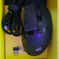 Wow Corsair Darkstar Wireless MOBA /MMO RGB Gaming Mouse Computer PC Portable