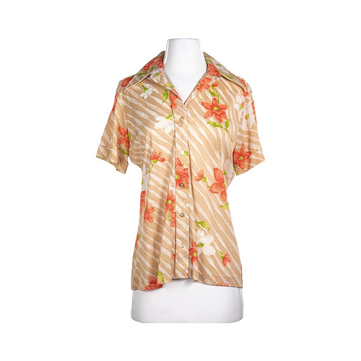 Vintage Button Down Shirts 16 Orange