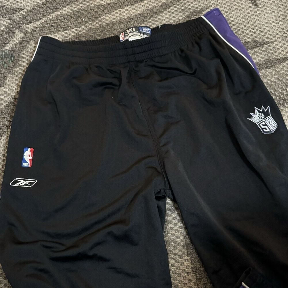 Y2k REEBOK Sacramento Kings Pants Basketball Authentic Team Player Issue NBA 3XL