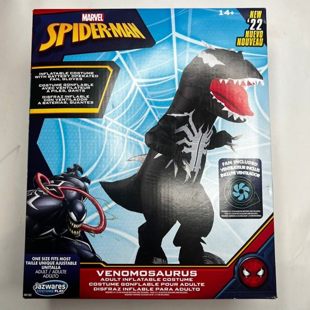 Marvel Venomosaurus Inflatable Adult Costume – Fan Operated Halloween Costume