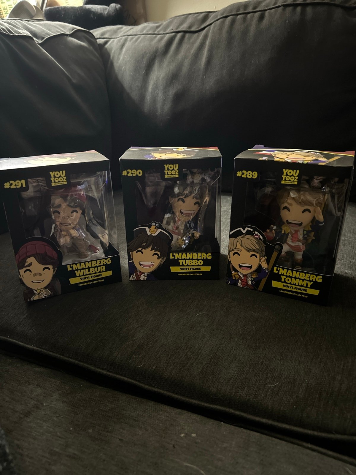Youtooz L’Manberg Vinyl Figurines Set of 3 Wilbur Soot, Tubbo and TommyInIt set
