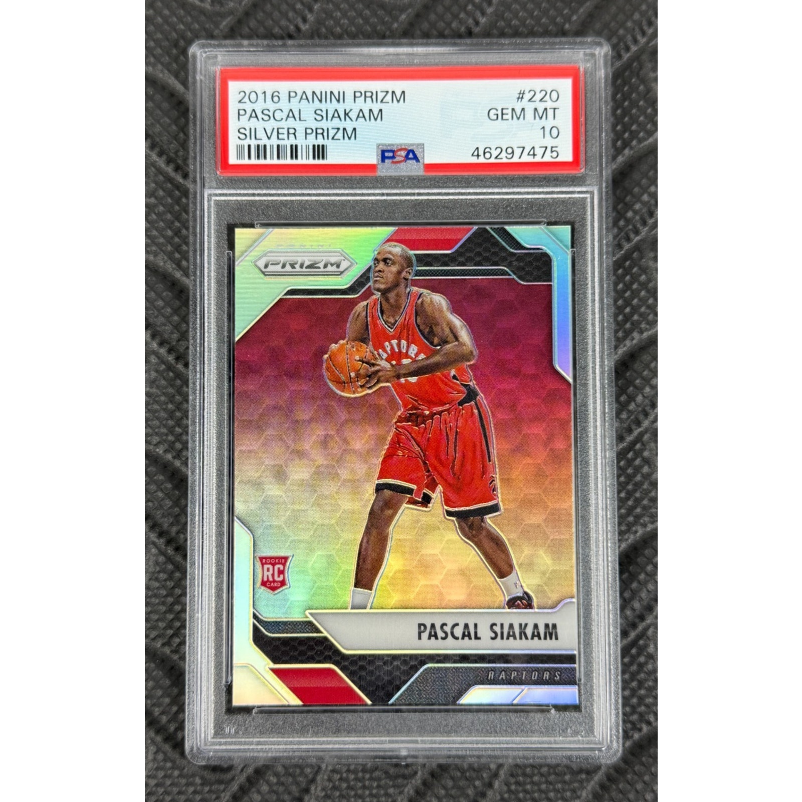 2016 Panini Prizm Pascal Siakam #220 Silver Rookie RC Pacers PSA 10 Gem Mint