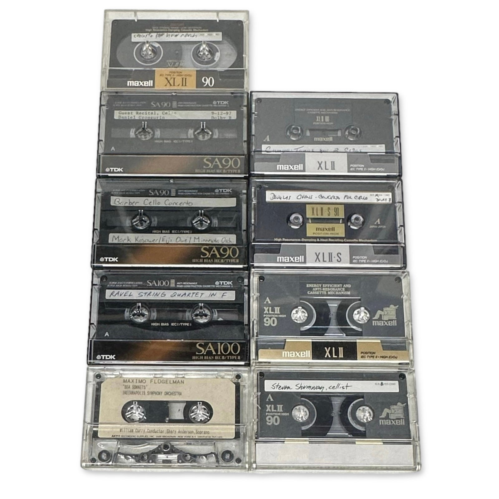 High Bias Type II Cassette Tapes Cello Cellists Indianapolis Symphony Orchestra