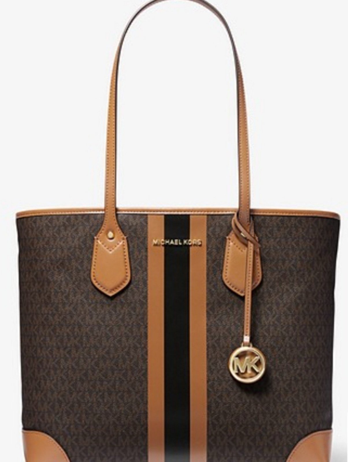 Michael Kors Eva Large Logo Stripe Tote Bag (NWT)