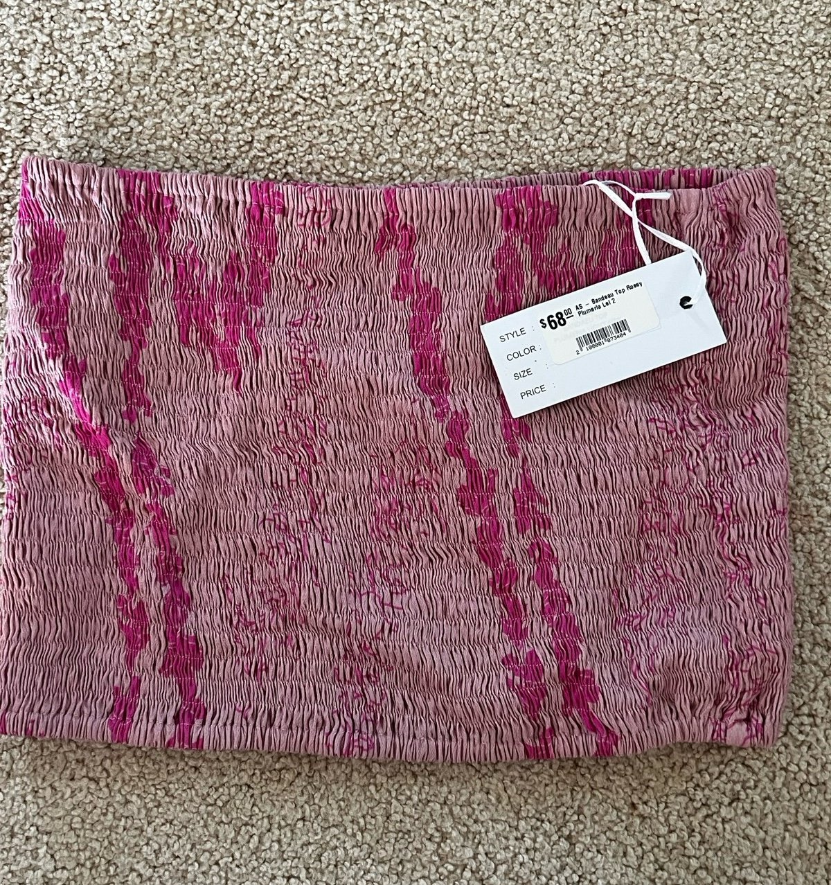 Ava Sky Plumeria Tube Top