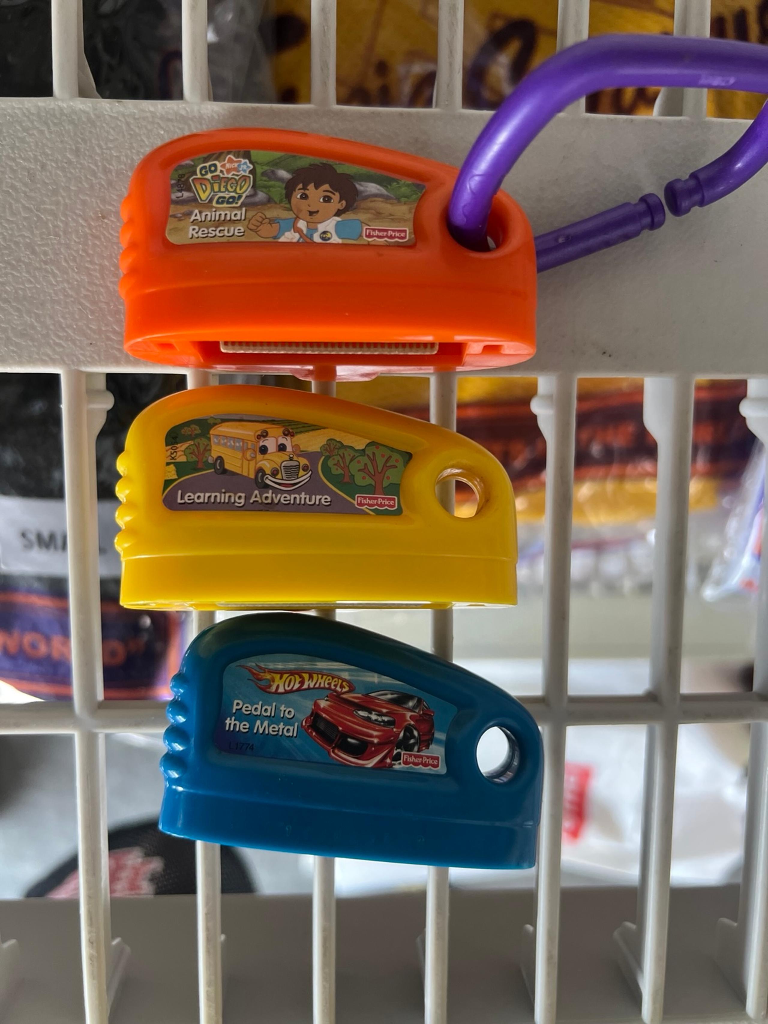 Fisher Price Smart Cycle Games- Lot Of 3 Diego Go / Learning Adventure/Hot Wheel
