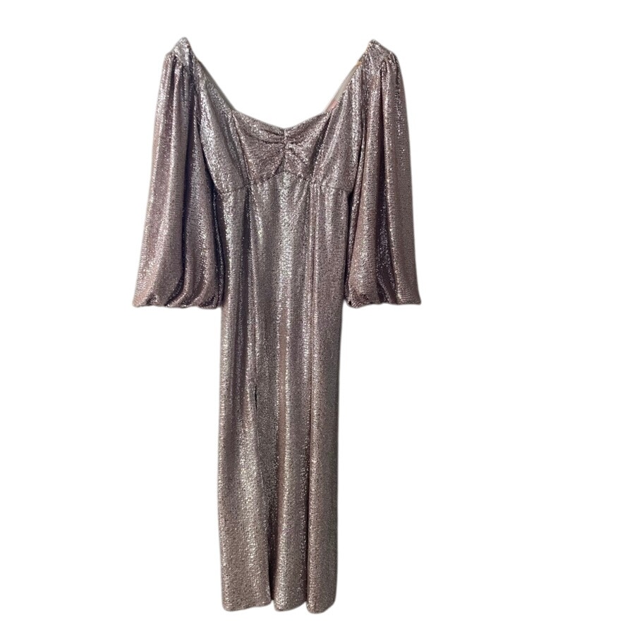 Show Me Your Mumu Sydney Midi Dress - Silver Confetti - Medium