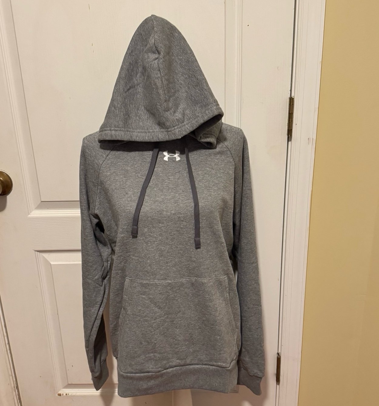 New!! Men’s Gray Under Armour Rival Fleece Hoodie Sz Small