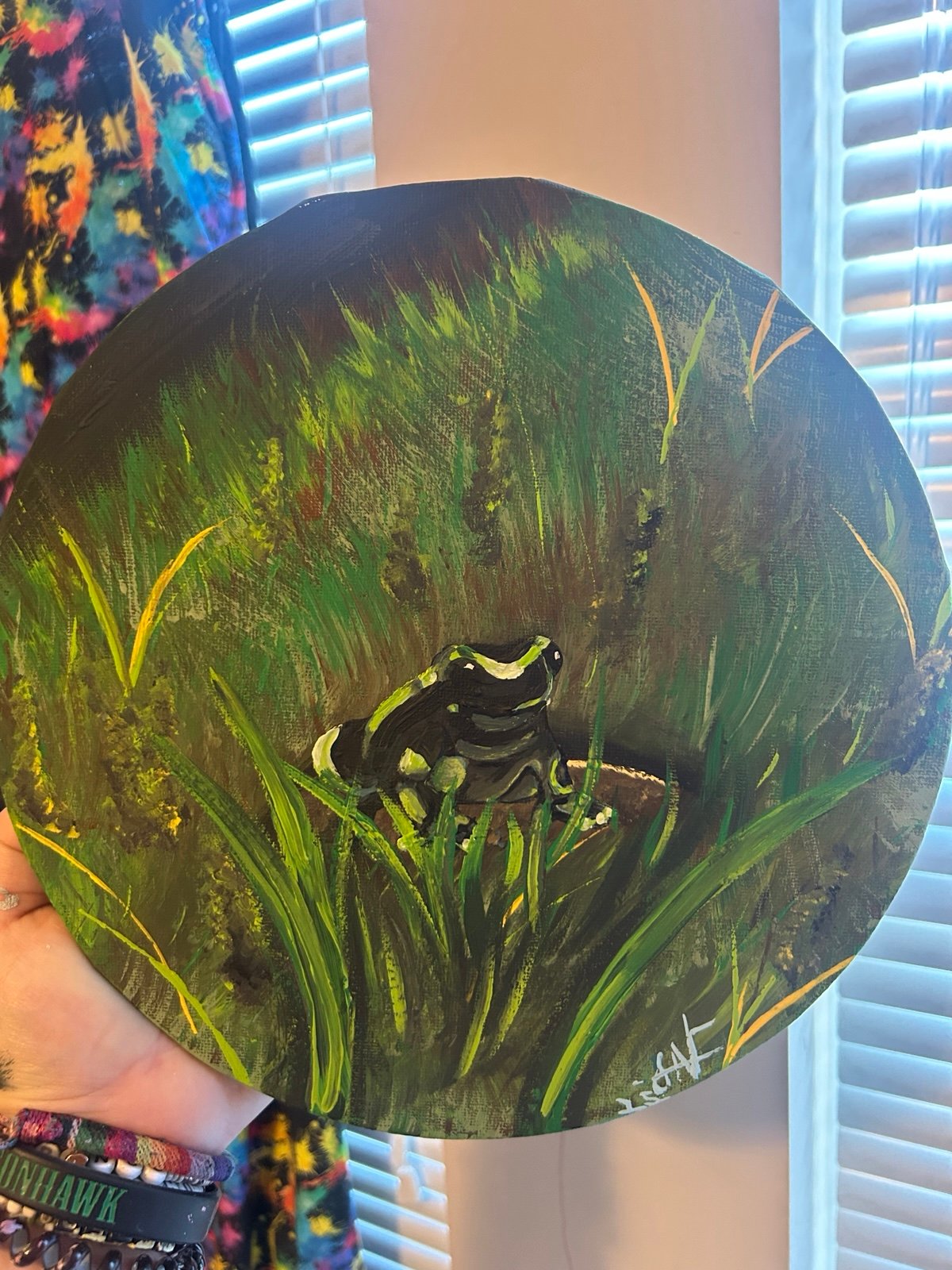 Frog painting acrylic